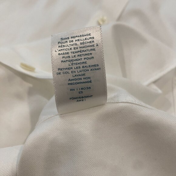 Charles Tyrwhitt Non-Iron Extra Slim Fit Dress Shirt – White – 16/33 - Picture 4 of 8
